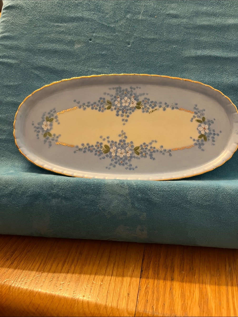 Forget-Me-Not Butter Dish